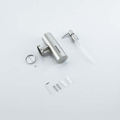 Fortifura Calvi zeepdispenser - wand - rond - PVD - geborsteld RVS