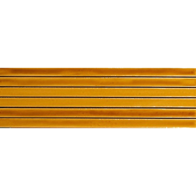 ÉCHANTILLON vtwonen Carreaux Rib Carreau mural 134X450 Mustartd Crackle 9mm Brillant
