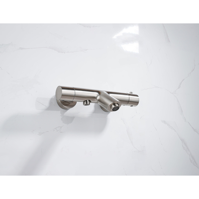 Fortifura Calvi thermostatische badkraan - Geborsteld RVS PVD (RVS)