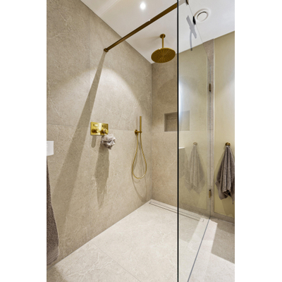 ÉCHANTILLON Terravito Allora carreau mural et de sol - 120x120cm - rectifié - aspect béton - Sand mat (beige)