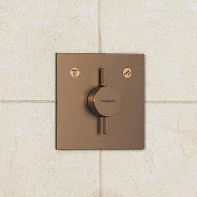 Hansgrohe DuoTurn E Inbouw mengkraan - voor 2 functies - geborsteld brons