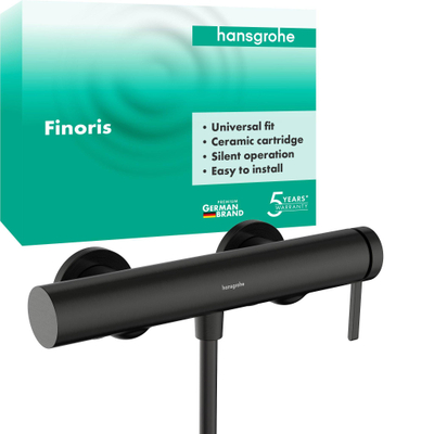 HansgroheHG ééngreeps douchekraan opbouw BrushedBlack