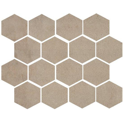 Cercom Residence Mosaïque - 25x30cm - 9.5mm - rectifié - grès cérame - Greige (Taupe)