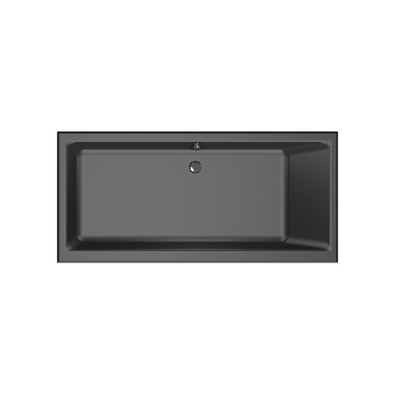 Xenz Kristal Ligbad - 160x75x48 - afvoer Midden - acryl - ebony