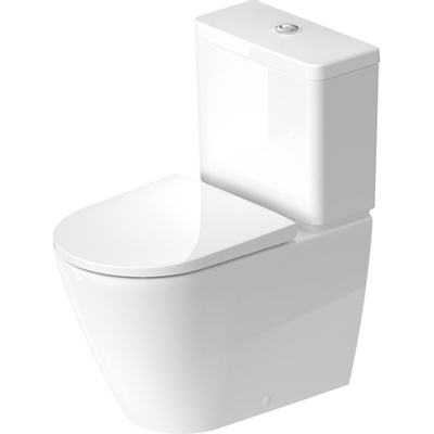 Duravit D-Neo staand toilet 37x65x40cm Zonder reservoir Glans Wit TWEEDEKANS