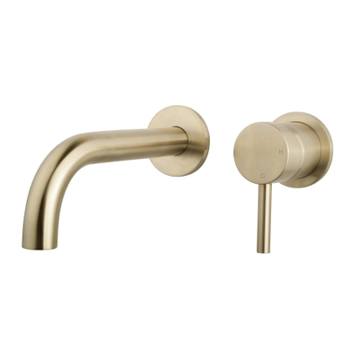 Wiesbaden Caral partie apparente mitigeur lavabo monocommande avec coldstart laiton brossé PVD