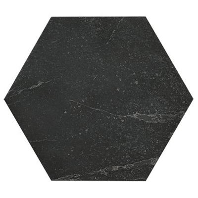 SAMPLE Fap Ceramiche Vloer- en wandtegel Hexagon Roma Grafite mat Marmer look Mat Antraciet