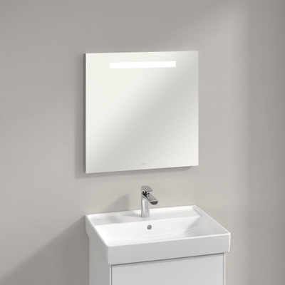 Villeroy & boch More to see one miroir avec éclairage à led 60x60cm 6watt 5700k