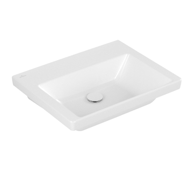 Villeroy & Boch Subway 3.0 Lavabo - 600 x 470 x 165 mm - Blanc Alpin CeramicPlus - sans trop-plein - rectifié