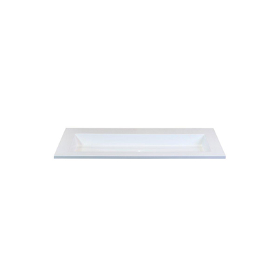 HR Badmeubelen Thin lavabo résine minérale 100,5x2x45,5cm blanc mat 1tr