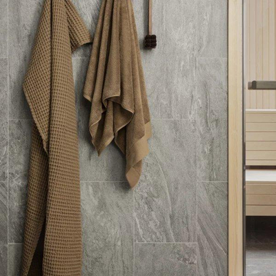 Blomus Riva Badhanddoek - breedte 70cm - lengte 140cm - Tan