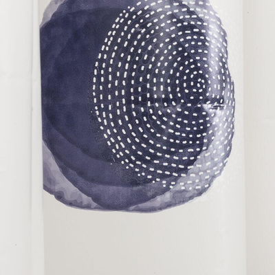 Sealskin mood rideau de douche 180x200 cm peva blue / off white