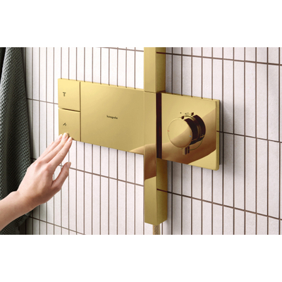 Hansgrohe Raindance alive S - showerpipe - 300 - 1jet - thermostaat - gepolijst goud (goud)