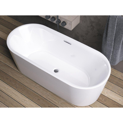 Baignoire îlot Riho Modesty 170x76cm Acrylique blanc