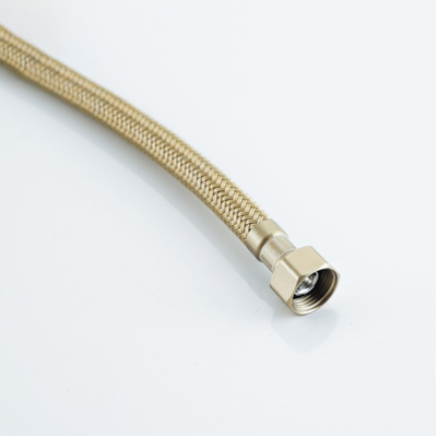 Fortifura Calvi Tuyau flexible - 30cm - 1/2"x3/8" - laiton brossé (or)