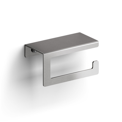 Clou Fold porte-rouleau papier toilette sans couvercle - modèle courbé - inox gebors.