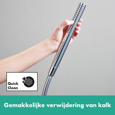 Hansgrohe Pulsify s Staaf - handdouche 100 - 1jet - ecosmart+ - hoogglans chroom
