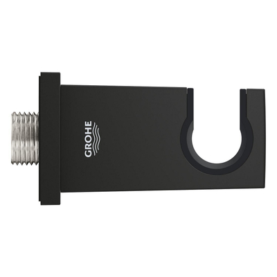 GROHE Euphoria Cube wandaansluitbocht - met houder - phantom black (zwart)