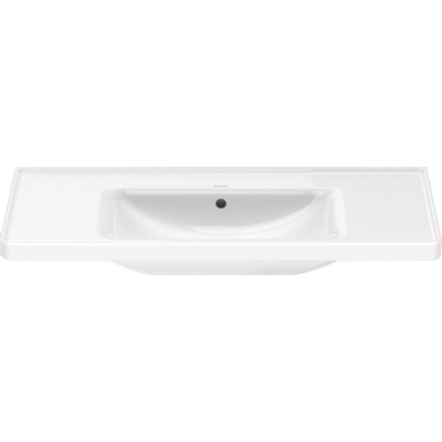 Duravit d-neo lavabo 100.5x48x17cm 1 trou pour robinetterie rectangle céramique blanc
