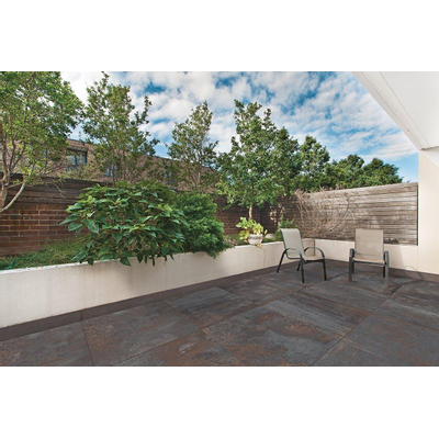 Terravito Copuro carreau mur et sol - 30x60cm - 9mm - Rectangulaire - rectifié - aspect béton - noir mat