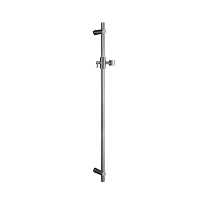 Fortifura Calvi Ensemble de douche pluie encastrable - thermostatique - bras mural - pommeau 25cm - barre curseur - douchette ronde - flexible en métal - Gunmetal