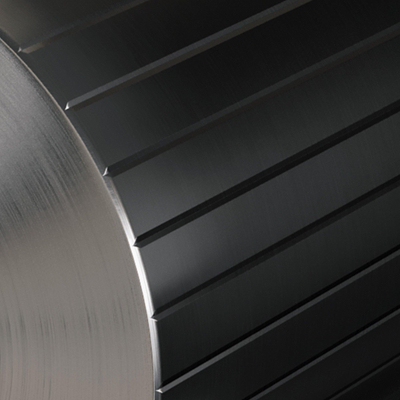 BRAUER Stripe Inbouw Wastafelmengkraan - gebogen uitloop en rozetten - model A1 - gunmetal geborsteld PVD