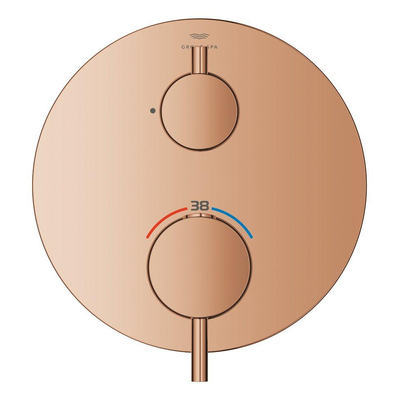 Grohe Atrio thermostatische afdekset zonder omstel warm sunset