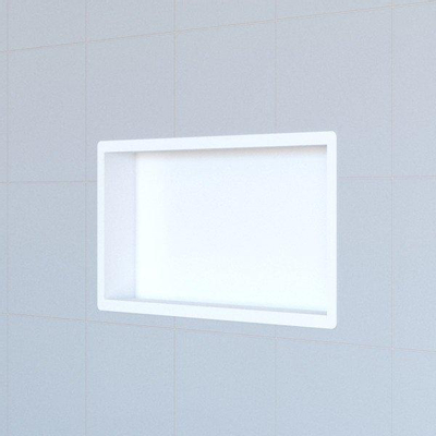 Saniclass Hide luxe Inbouwnis - 30x60x7cm - met flens - wit mat OUTLETSTORE