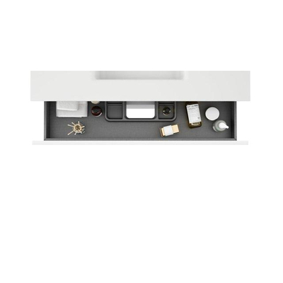 Saniclass Chaci Badkameronderkast - 100cm - 2 lades - greeploos - warm eiken