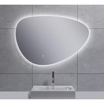Wiesbaden Uovo miroir ovale avec LED, dimmable et chauffage miroir 80 cm