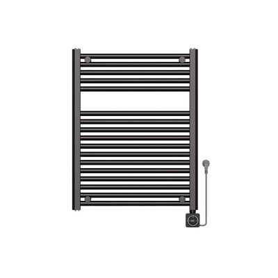 Wiesbaden Elara Elektrische radiator Smart WiFi - 76.6x60cm - PVD - gunmetal (antraciet)