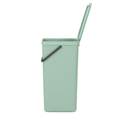 Brabantia Sort & Go Afvalemmer - 40 liter - hengsel - jade green