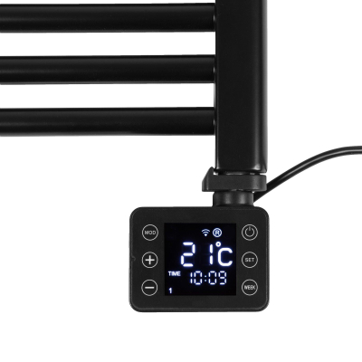 Eurom Sani-Towel radiateur sèche-serviettes électrique - 130x50cm - 1000 watts - WiFi - noir mat
