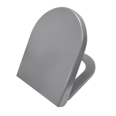 Wiesbaden Vesta Abattant de toilette softclose et quick release mat gris