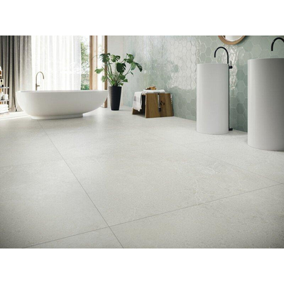 ÉCHANTILLON Terravito Allora carreau mural et de sol - 60x60cm - rectifié - White mat (blanc)