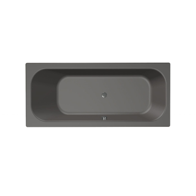 Xenz Aruba Baignoire - 180x80x48 - bonde centrale - acrylique - anthracite