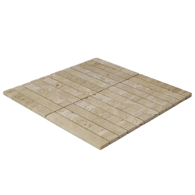 The Mosaic Factory Natural Stone mozaïektegel - 30x30cm - 8mm - vierkant - mat beige