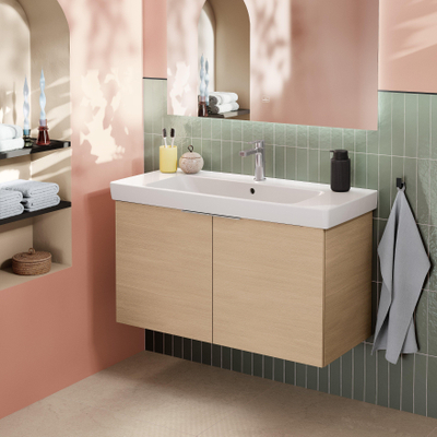 Villeroy & Boch Architectura wastafel - 100x44.5cm - 1 kraangat - met overloop CeramicPlus - White Alpine (glans wit)