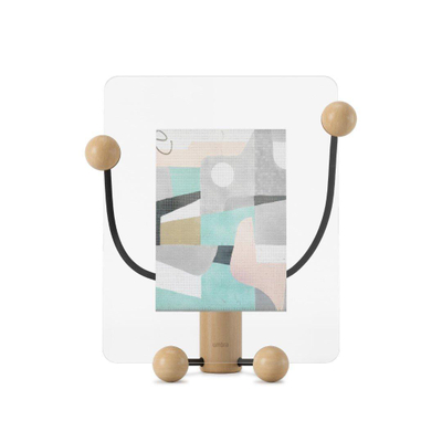 Cadre photo Umbra Woody 13x25x31cm debout verre noir/naturel DESTOCKAGE
