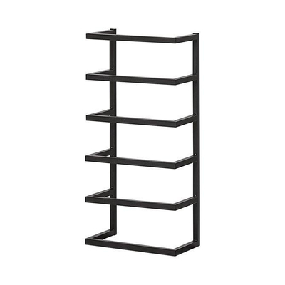 Sealskin Carre Porte-serviettes mural empilable 48x24x12cm Noir mat