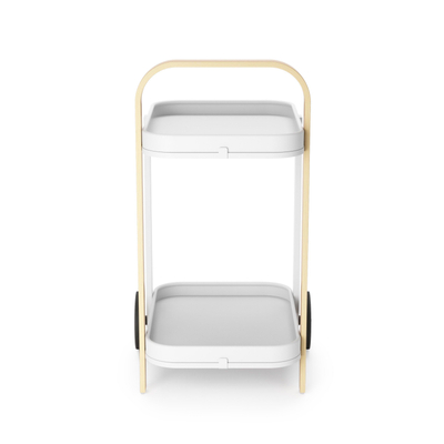 Umbra Bellwood desserte 53x44x80cm Acier Blanc/naturel