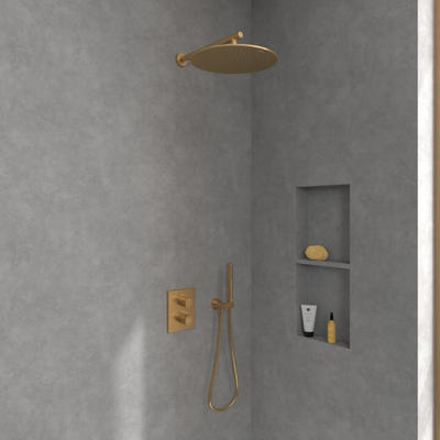 Villeroy & Boch Universal Showers regendouche - 35cm rond - Brushed Gold (goud)