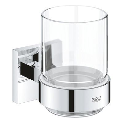 GROHE Start Cube porte-brosse à dents - 9,5x10,6x7,2cm - avec verre - chrome