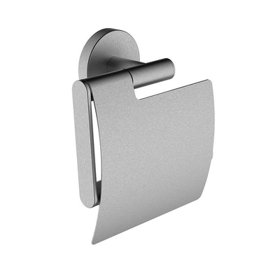 Wiesbaden Alonzo porte-rouleau de papier toilette avec clapet inox brossé