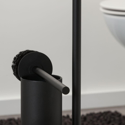 Sealskin Brix Serviteur WC Métal/Bois Noir