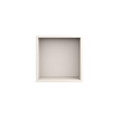 Looox Storage Collection Inbouwnis - 30x30x7cm - flens - matt off-white