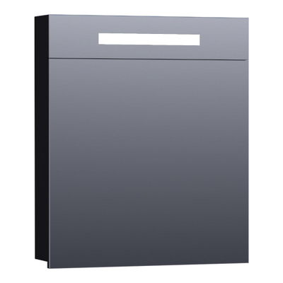 BRAUER Promise armoire de toilette – 59 x 70 x 15 cm – LED directe – ouverture à gauche – Noir mat