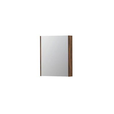 INK SPK2 armoire de toilette – 60 x 74 x 14 cm – 1 porte, porte-miroir double face – Noyer