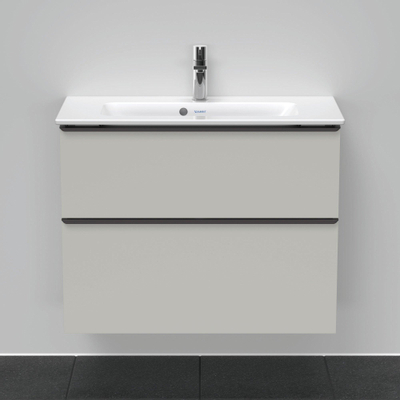 Duravit D-neo Meuble sous vasque 81x37.2x62.5cm 2 tiroirs Gris béton mat