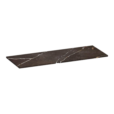 BRAUER Artificial Marble Plan sous vasque - 120x46x2cm - sans trou de robinet - composite - Copper Brown